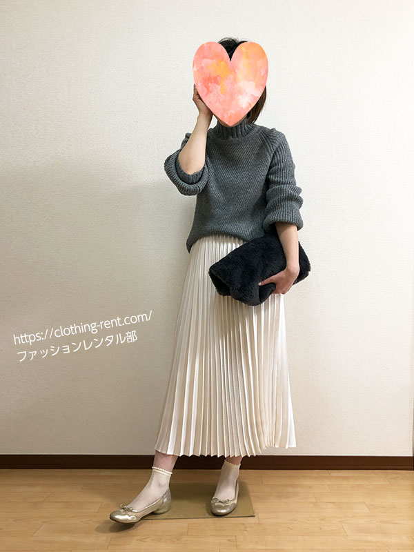 30代アラフォーワーママがエアークローゼットから届いたお洋服を着てみました！リアル口コミ（13回目）スカートアレンジコーデ